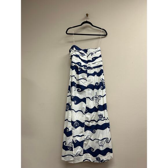 DRESS TO Paint Print Maxi Dress L NWT Retail $198 - Picture 5 of 5